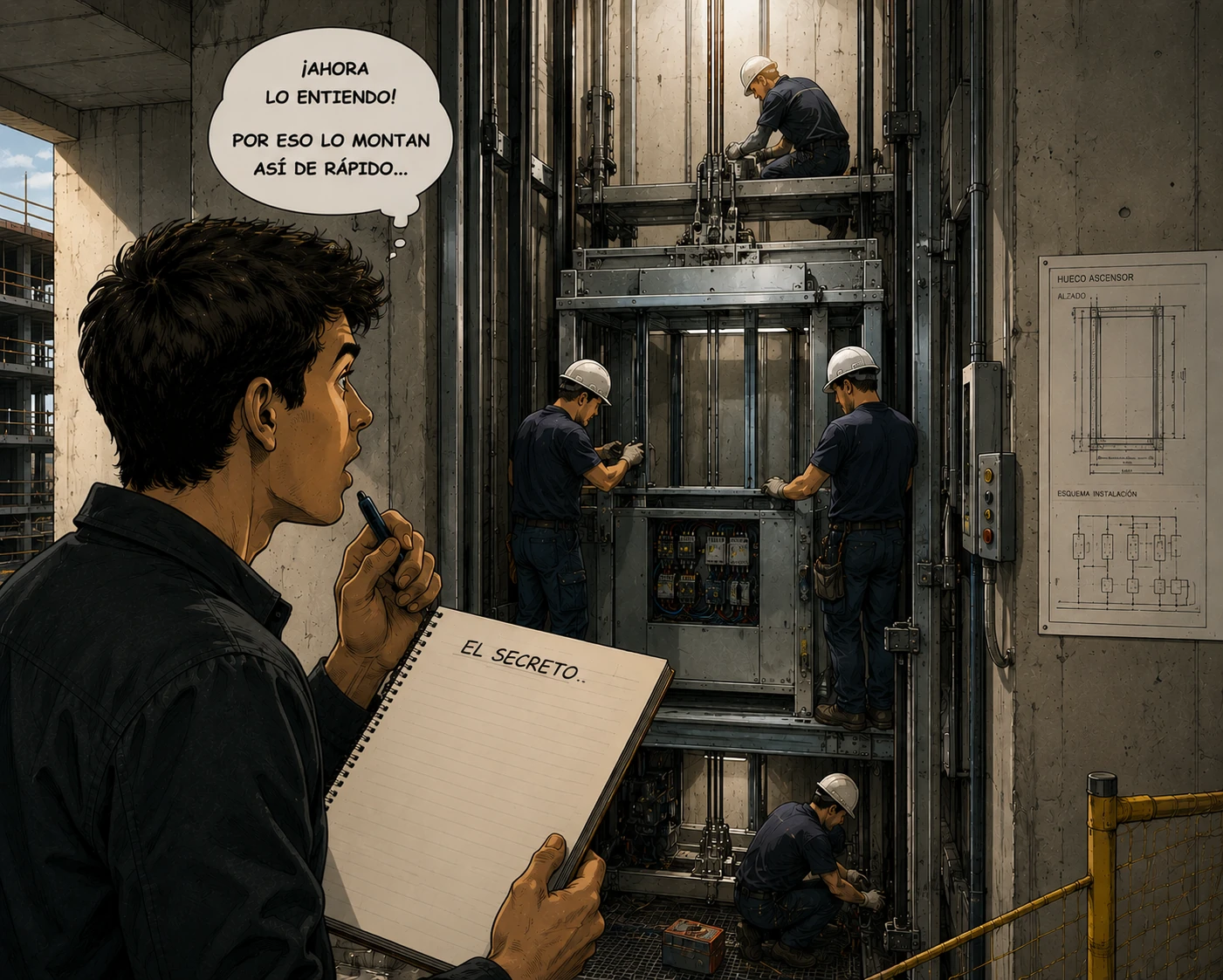 Los profesionales del ascensor montan la instalación eléctrica del mismo gracias a un sistema muy inteligente a la hora de diseñar los esquemas eléctricos