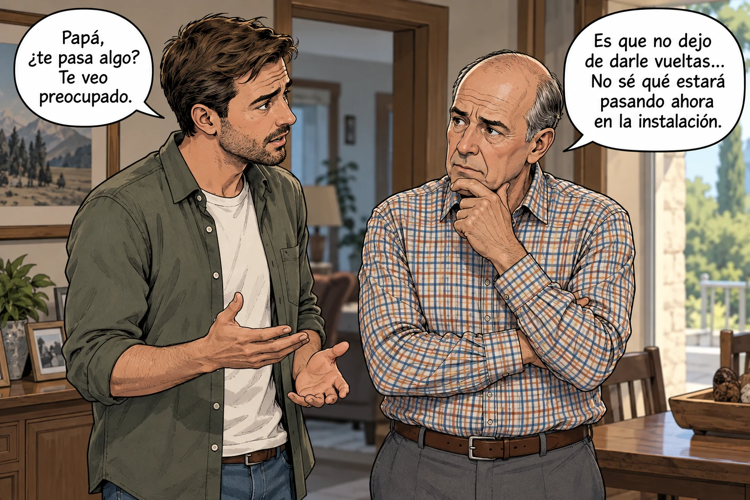 Lo contrario a la tranquilidad es la preocupación, es estres y la ansiedad